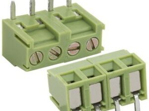 Разъём Клеммник XY303R-04P 3.81mm лифт терминальный блок  (колодка на плату для провода под винт)