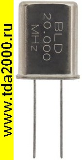 Кварц 20,0 МГц HC49U 16pF 30ppm кварцевый резонатор