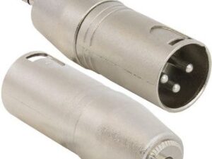 Разъём XLR JD-487 / XLR 3P M-mini jack 3.5 M микрофонный