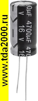 4700 мкф 16в 13х25 105«C (JWCO) конденсатор электролитический