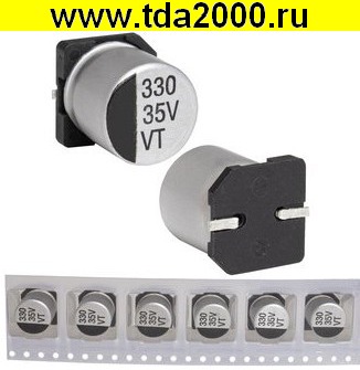 79958.jpg 330 мкф 35в 105°C 10х10.5 VT чип конденсатор SMD — изображение 1