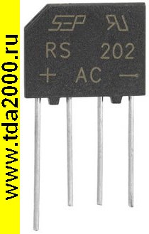 RS202 диодный мост