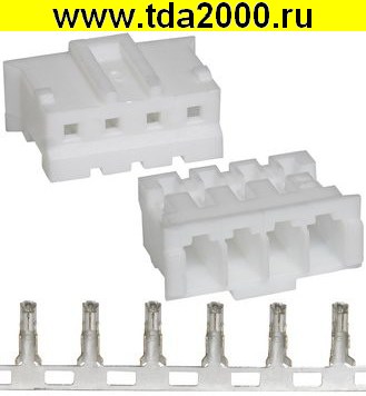 Разъём Питания низковольтный HB-04 (MU-4F) pitch 2.0mm+Terminal