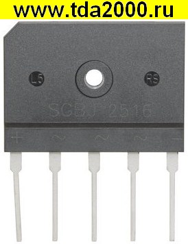 SGBJ2516 25А 1600V 3 phase диодный мост