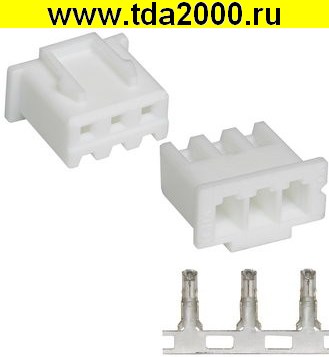 Разъём Питания низковольтный H-03 pitch 2.54mm+Terminal