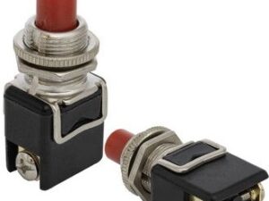 Кнопочный PBS-13B off-(on) красный переключатель