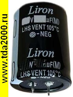 470 мкф 400в 35х45 105«C Liron конденсатор электролитический