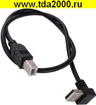 Шнур компьютерный USB2.0 A(m)angle-USB B(m) B 0.5m