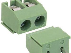 Разъём Клеммник RG126-5.0-02P терминальный блок  (колодка на плату для провода под винт)