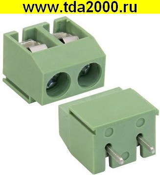 81030.jpg Разъём Клеммник RG126-5.0-02P терминальный блок (колодка на плату для провода под винт) — изображение 1