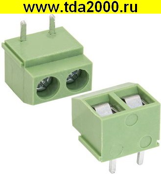 81312.jpg Разъём Клеммник RG126R-5.0-02P терминальный блок (колодка на плату для провода под винт) — изображение 1