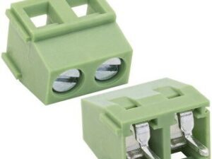 Разъём Клеммник RG127-5.08-02P терминальный блок  (колодка на плату для провода под винт)