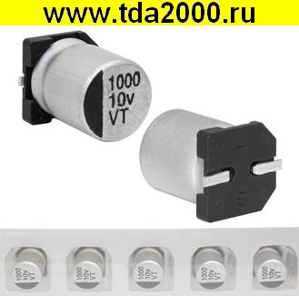 1000 мкф 10в 105°C 8х10.5 VT чип конденсатор SMD
