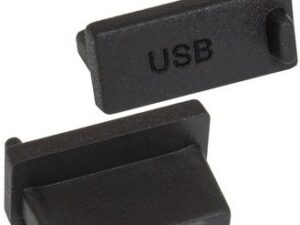 Разъём USB Rubber plug USB A 02 black