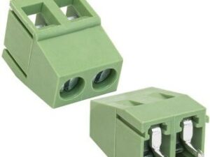 Разъём Клеммник RG128-5.0-02P терминальный блок  (колодка на плату для провода под винт)