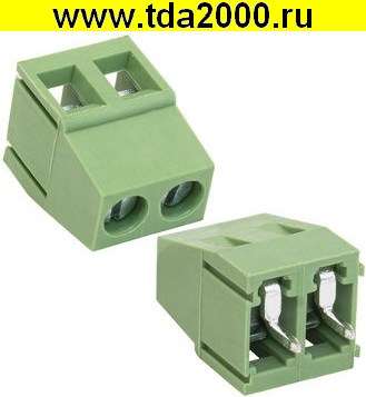 81400.jpg Разъём Клеммник RG128-5.0-02P терминальный блок (колодка на плату для провода под винт) — изображение 1