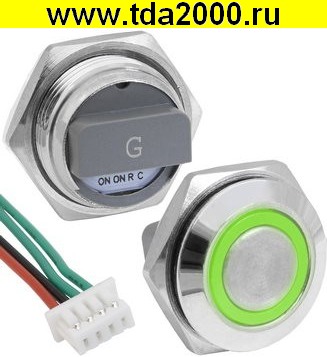 Кнопка антивандальная GQ16TF-4E/G/N off-(on)