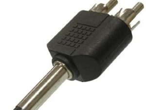 Переходник 7-0181 / 6.35 mono-2RCA plug