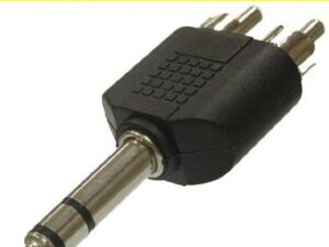Переходник 7-0182 / 6.35 stereo-2RCA plug