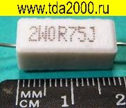 Резистор 0,75 ом 2вт SQP,PRW выводной