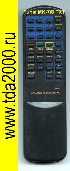 Пульт Funai MK 7,8 телетекст