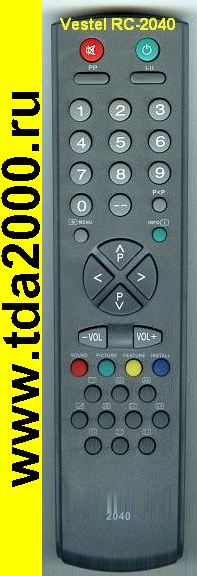 Пульт Vestel RC-2040 (Эльдорадо UK2040, Shivaki )