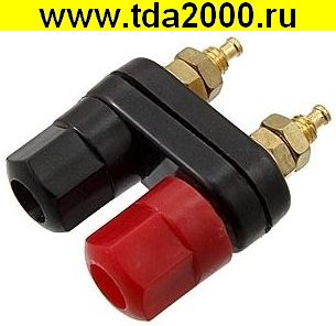 Разъём Банан гнездо двойное модель 10-0065
