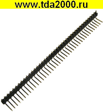 Разъём для плат 2.54мм PLS-40R (шаг 2.54 мм) угловой