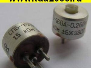 резистор СП5-16ВА 0,25Вт 1,5 кОм 10% Ос. С Пд подстроечный