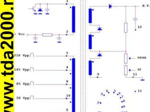 ТДКС (FBT) 6174V-6006 M (=HR80177,BSC25-N1648) Строчный трансформатор