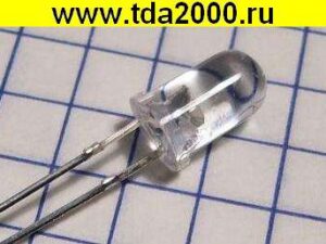 d=5мм белый 15кд светодиод