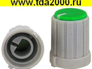 Ручка для резистора RR4853 (6mm п.круг зеленый)