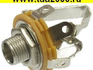 Разъём Аудио 6,3 стерео гнездо на корпус (7-0070 / ST-318 стерео 6,35 mm)