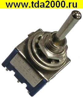Тумблер MTS-223 без фиксации (on)-off-(on)