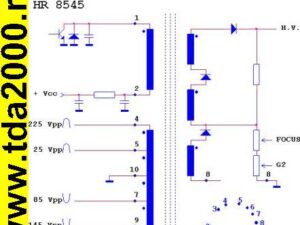 ТДКС (FBT) 40337-49 (HR8545) Строчный трансформатор