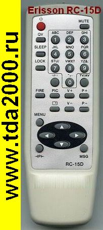 Пульт Erisson RC-15D (Weston, SANSUI)