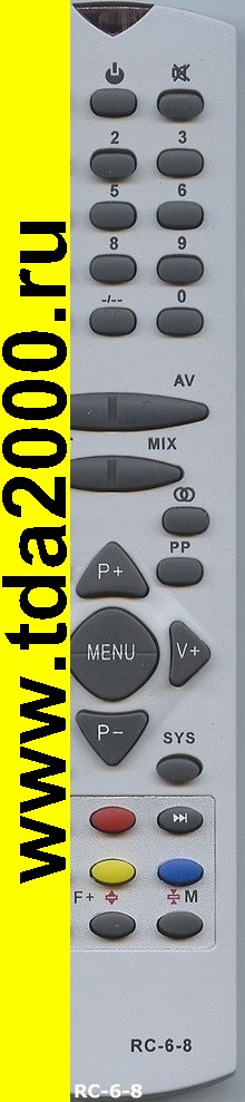 Пульт Горизонт RC6-8 Китай серый