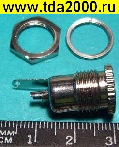 Разъём штырьковый 5,5х2,5 гнездо на корпус металл (VK10317B)