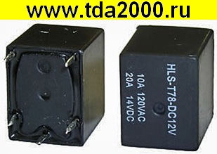 Реле T78 (T74) 12VDC 10A