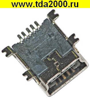 Разъём USB-мини Гнездо smd на плату M-1J