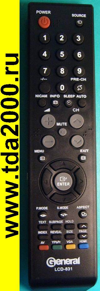 Пульт General LCD-831