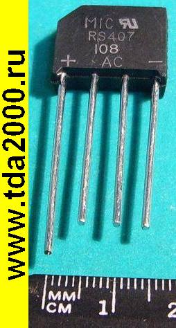RS407 (KBL410 4А 700в) диодный мост