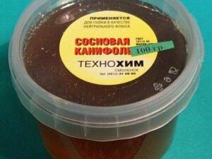 Флюс Канифоль 100гр. сосновая (банка) Технохим