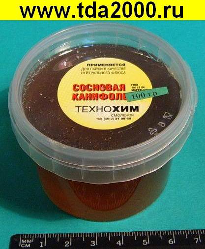 Флюс Канифоль 100гр. сосновая (банка) Технохим