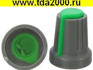 Ручка для резистора RR4817 (6mm п.круг зеленый)