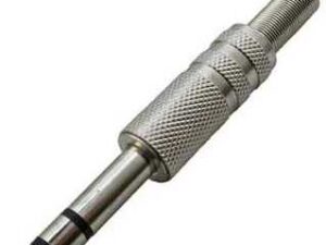 Разъём Аудио 6,3 стерео штекер на кабель металл (7-0057 / 6.3 mm стерео)