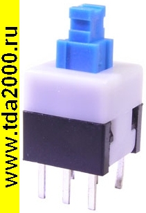 Кнопка Кн06 8х8х13 PB22E08 с фиксацией тактовая