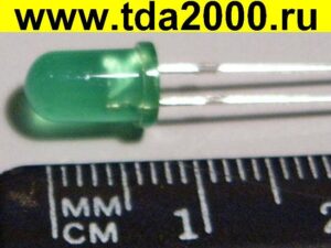 d=5мм зеленый 6000mcd DFL-5013UGD-6 светодиод