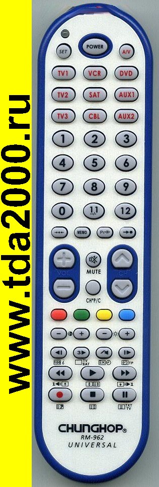 Пульт Chunghop RM-962 9в1,обуч) ( универсальный