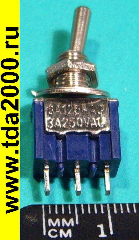 Тумблер MTS-102 2пол. 3pin